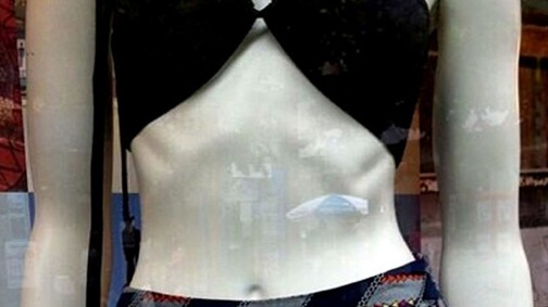 Anorexiás próbababákkal sokkol az áruház