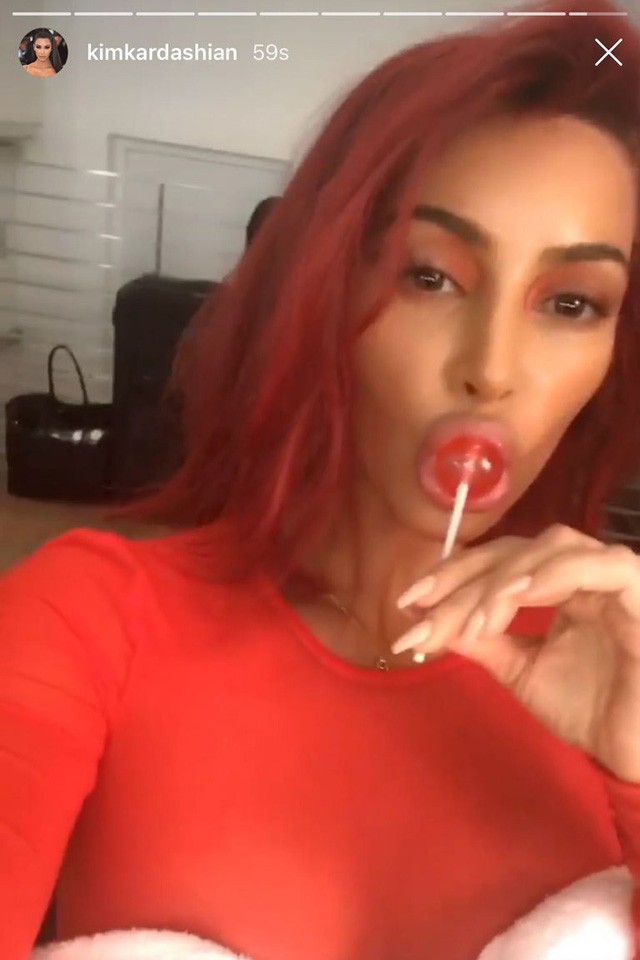 Kim Kardashian vörös