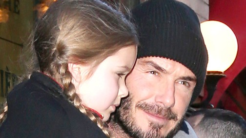 David Beckham szájon csókolta a saját lányát, és most óriási a botrány