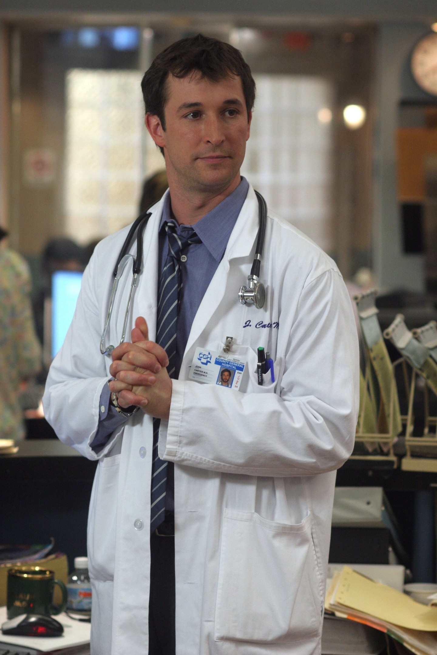 Noah Wyle 2005-ben, Dr. John Carter szerepében. A színésznek egyértelműen a Vészhelyzet hozta meg a nagy áttörést.