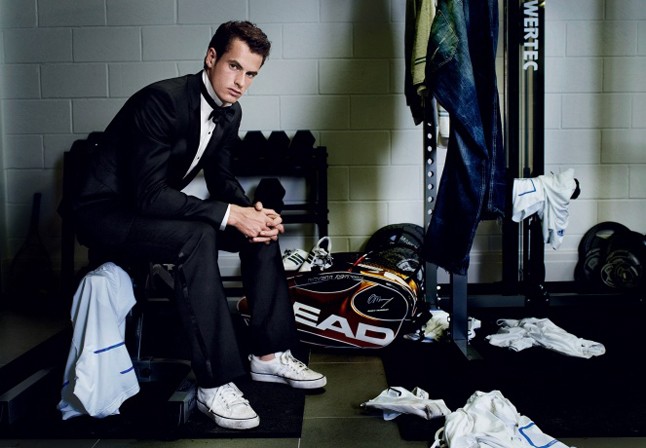Andy Murray. Vogue, 2010. szeptember. Fotó: Mario Testino 