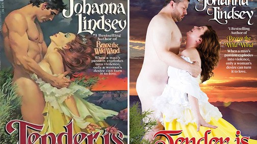 Hétköznapi emberekkel fotózták újra a romantikus regények borítóját, és a végeredmény ZSENIÁLIS