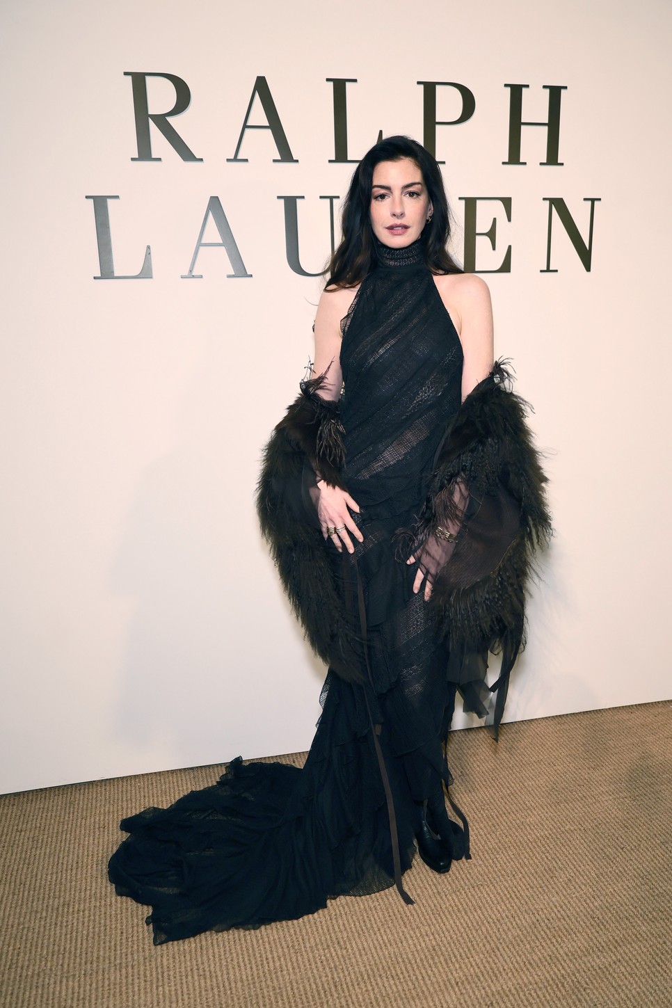 Anne Hathaway Ralph Lauren divatbemutatóján lopta el a show-t