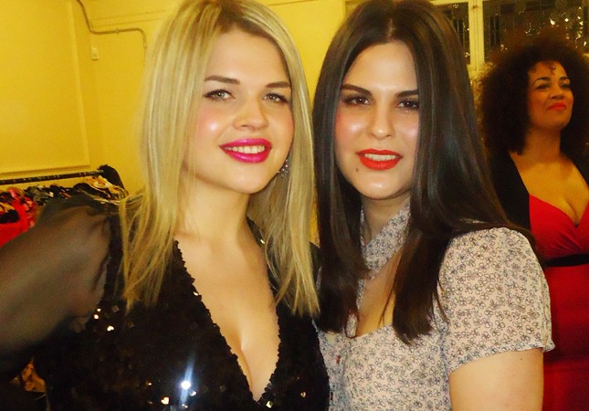 Farkas Éva egy külföldi plus size modellel a British Plus Size Fashion Weekenden