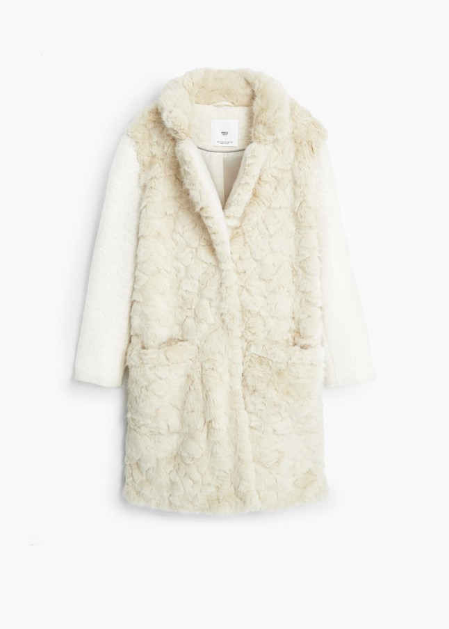 Műszőrme kabát MANGO 39995 Ft