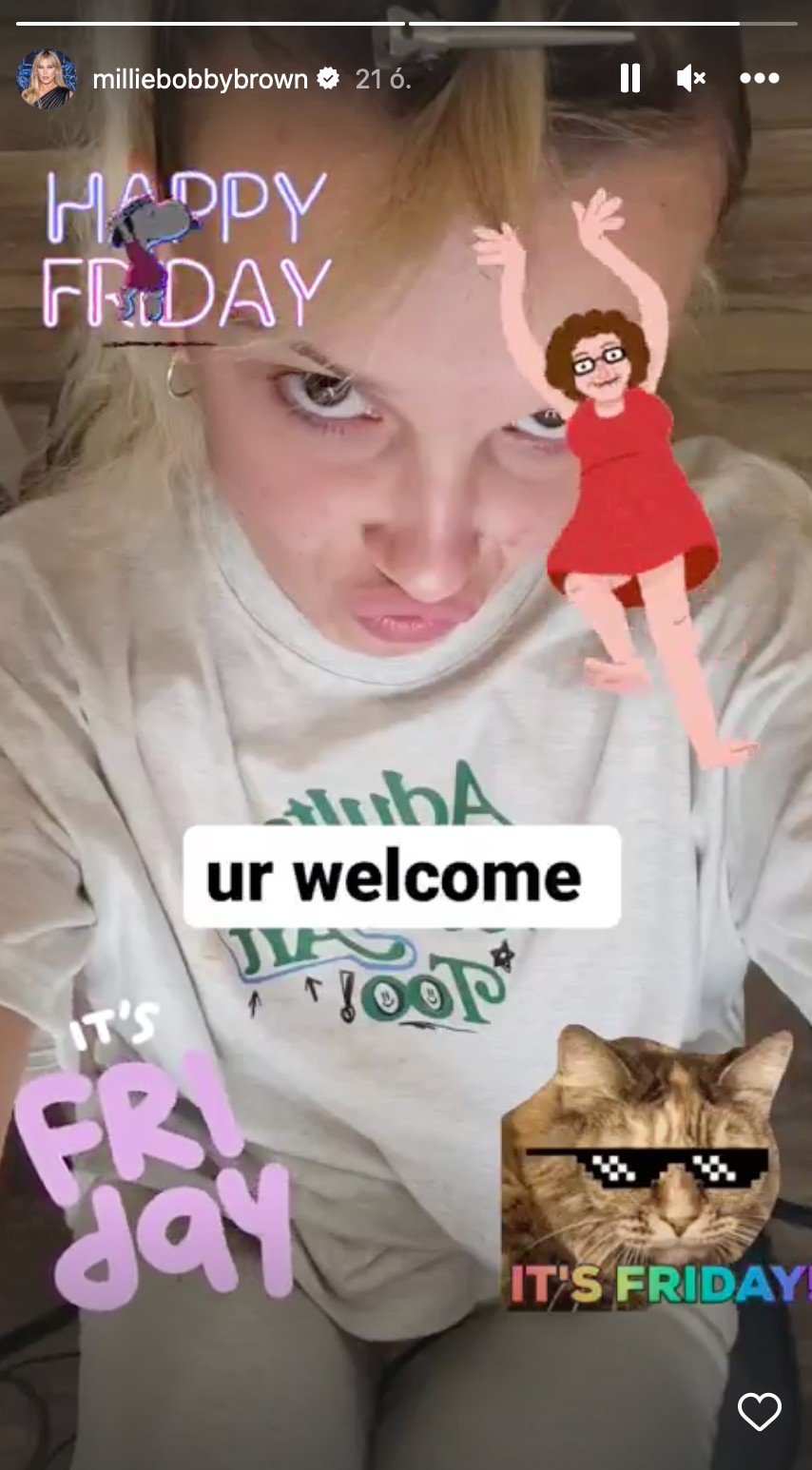 Millie Bobby Brown fotója tökéletesen tükrözi az év végi állapotunkat