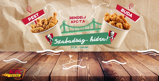 KFC már a Szabadság hídra is szállít