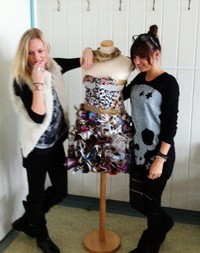 A győztes pályázóK. Hudák Dóri és Tóth Evelin 