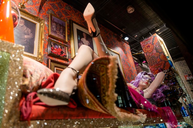 Kirakatban a karácsony