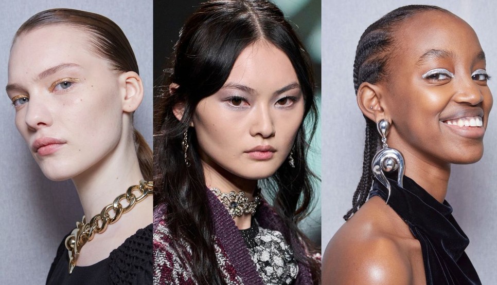 Tusvonallal vagy akár az egész szemhéjra festve is remekül mutatnak az ezüst és az arany színek