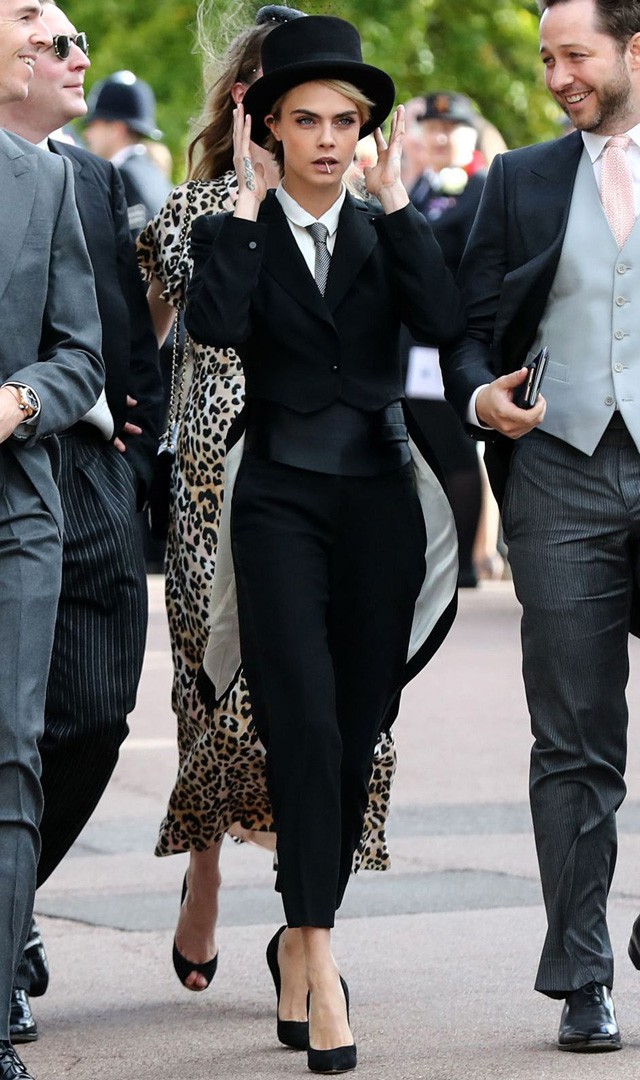 Cara Delevingne a királyi esküvőn
