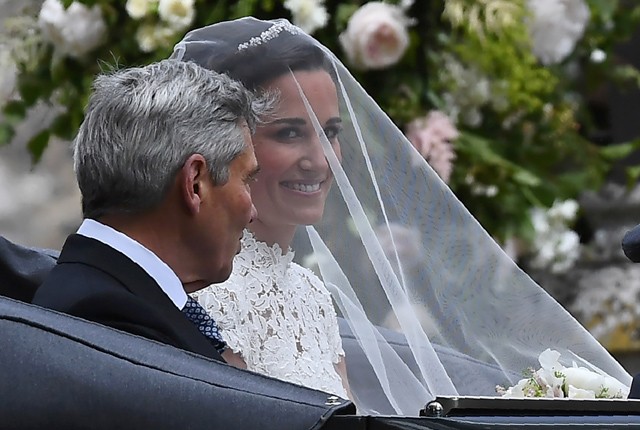 Pippa Middleton édesapjával