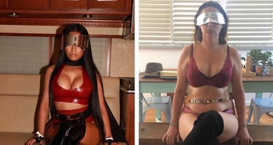 Ez a merész csaj a legmenőbb celebeket figurázza ki Instagram képeivel