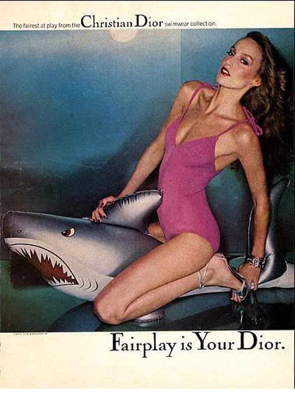 A Dior 1979-es hirdetésében.