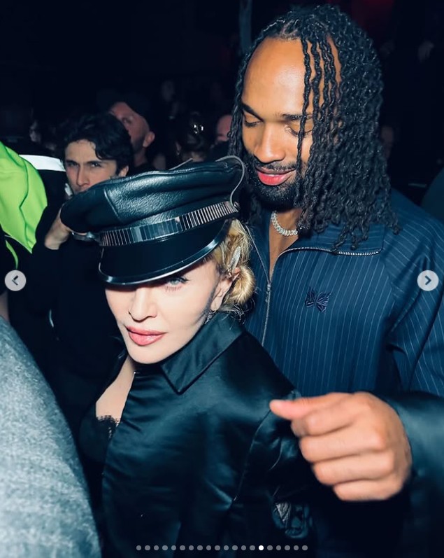 Madonna és párja, Akeem Morris együtt töltötték a szilvesztert