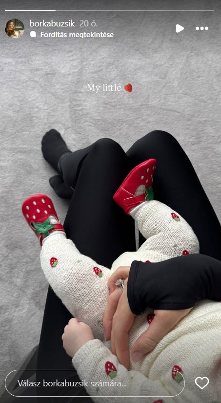 Buzsik Borka friss fotót posztolt a kislányáról