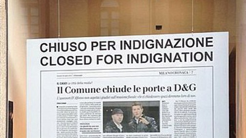 A Dolce & Gabbana bezárta üzleteit!