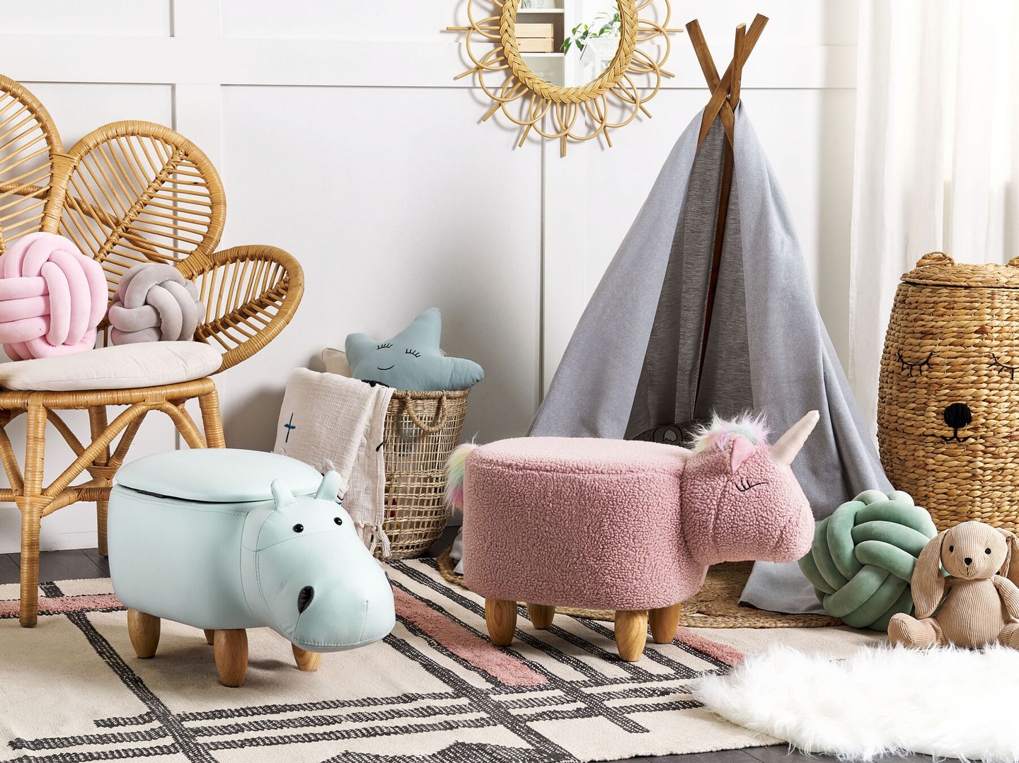 Állatos puff BELIANI 36 790 Ft GLAMOUR-napok X-Mas Week -20%