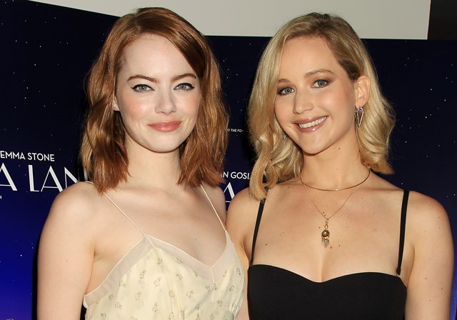jennifer lawrence, emma stone, la la land, ryan gosling, la perla, the row, premier