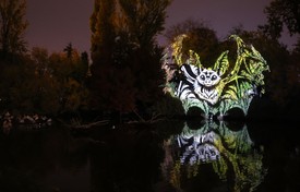 Kísérteties látványosság keltett borzongást a tóparton / Fotó: Pozsonyi Zita