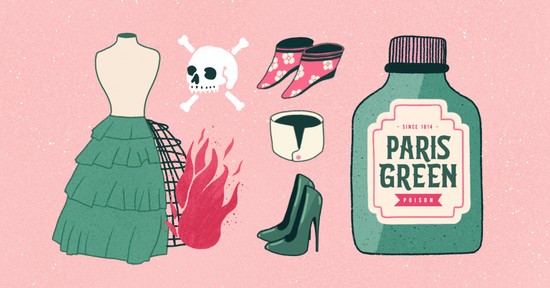 Férfigyilkos gallér, rákot okozó zöld szín - Divattrendek, amik ezrek életét követelték