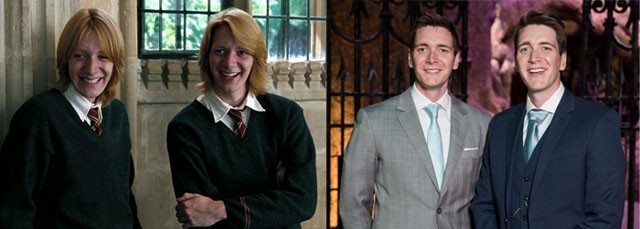 George és Fred Weasley Oliver és James Phelps