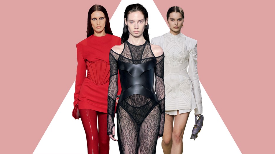 Fűzők a Versace, a Dion Lee és a Balmain kifutóiról