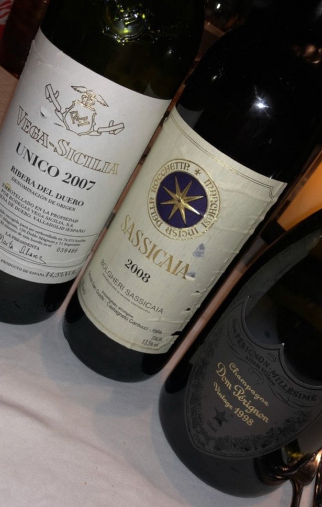 Beckhamék szilveszteri italkínálata