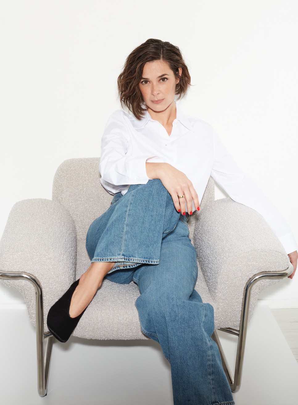 Szondi Vanda - Ing és farmer C&A - Cipő ZARA