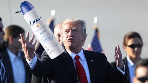 A Dove új reklámja akkorát üt Trump elnökön, hogy a fal adja a másikat