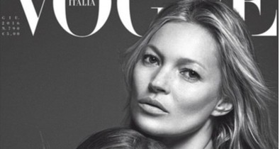 Kate Moss kislányával szerepel a Vogue gyönyörű címlapján