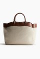 Műbőr szegélyes vászontáska H&M 11 495 Ft