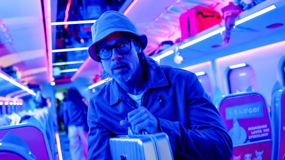 Brad Pitt A gyilkos járat című akcióvígjátékban, amely 2022 augusztusában érkezik a mozikba