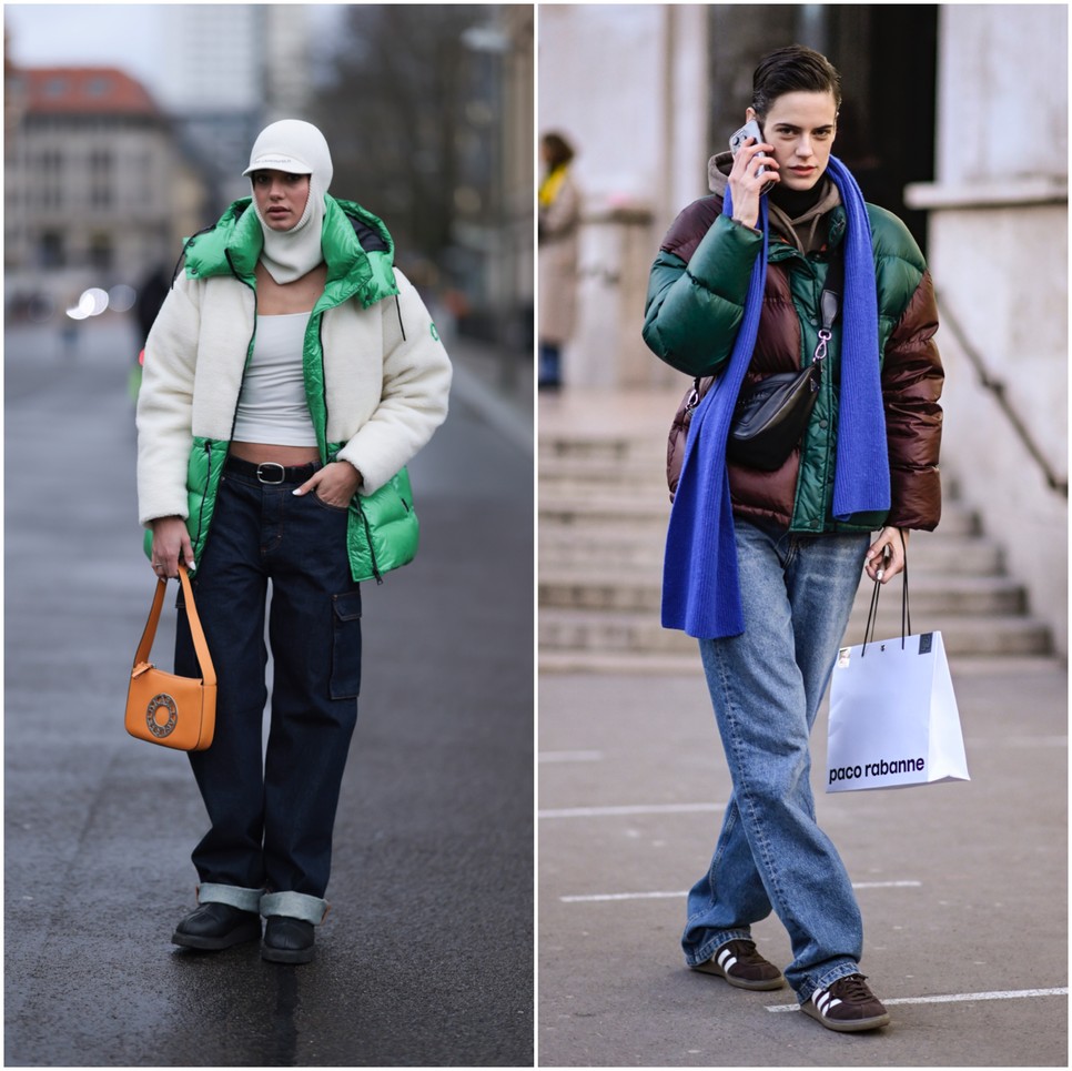 A színblokkos pufikabát az idei tél legmenőbb darabja