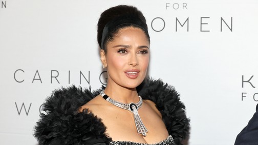 Salma Hayek jégkirálynőként uralta a vörös szőnyeget