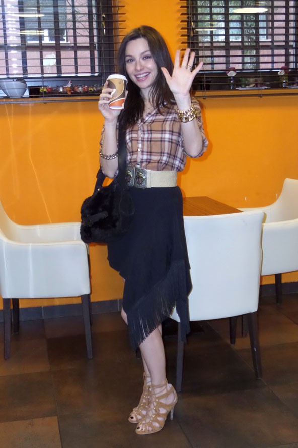 Tévés interjúhoz csinosan