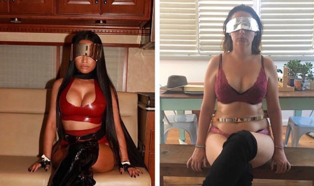 Ez a merész csaj a legmenőbb celebeket figurázza ki Instagram képeivel