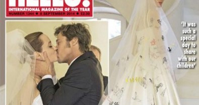 Angelina Jolie a legcukibb esküvői ruhában ment hozzá Brad Pitthez!