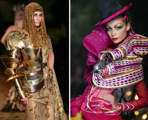 Amikor például a lovakor ragadta meg vagy a mexikói népművészet színeit és formáit alkalmazta öltözékein, egy sajátos fantasy világba repítette szemlélőket.