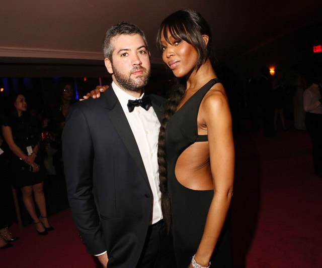 A ruha tervezője, Brandon Maxwell és Naomi