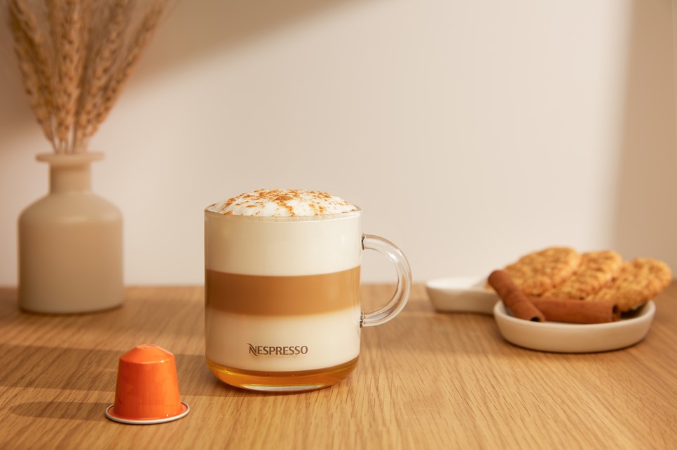 Nespresso mézes sütőtökfűszeres cappucino