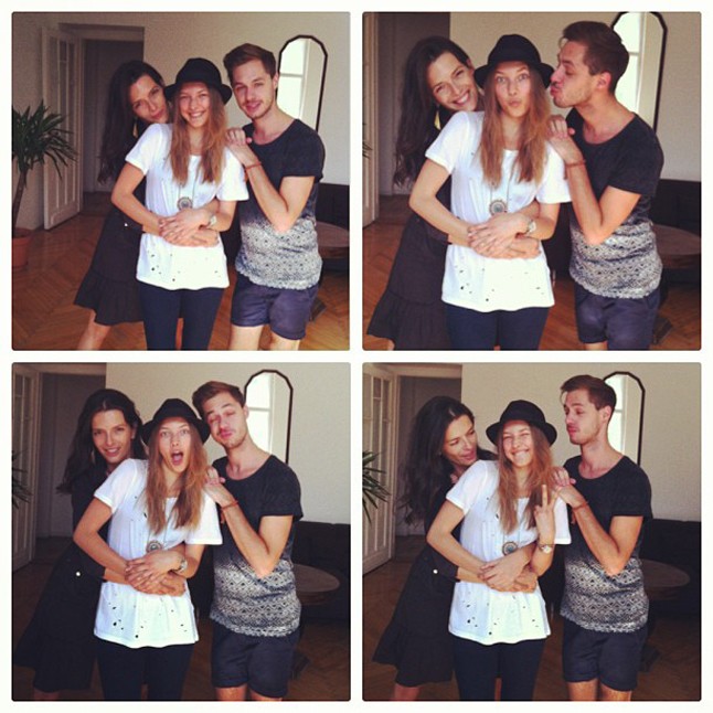 Barabás Heni imádott Attractive-os csapatával, Fehér Orsival és Frák Petivel.