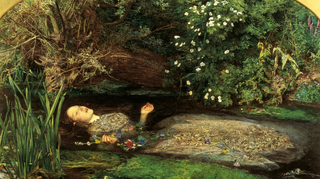 John Everett Millais: Ofélia (1851-52)