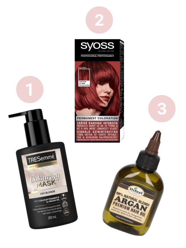 1. Hajszínező pakolás TRESEMMÉ 2799 Ft/200 ml (13,99 Ft/1 ml) GLAMOUR-kuponnal, 25% kedvezménnyel 2099,25 Ft a Rosmann üzleteiben, online és a mobilapplikáción keresztül