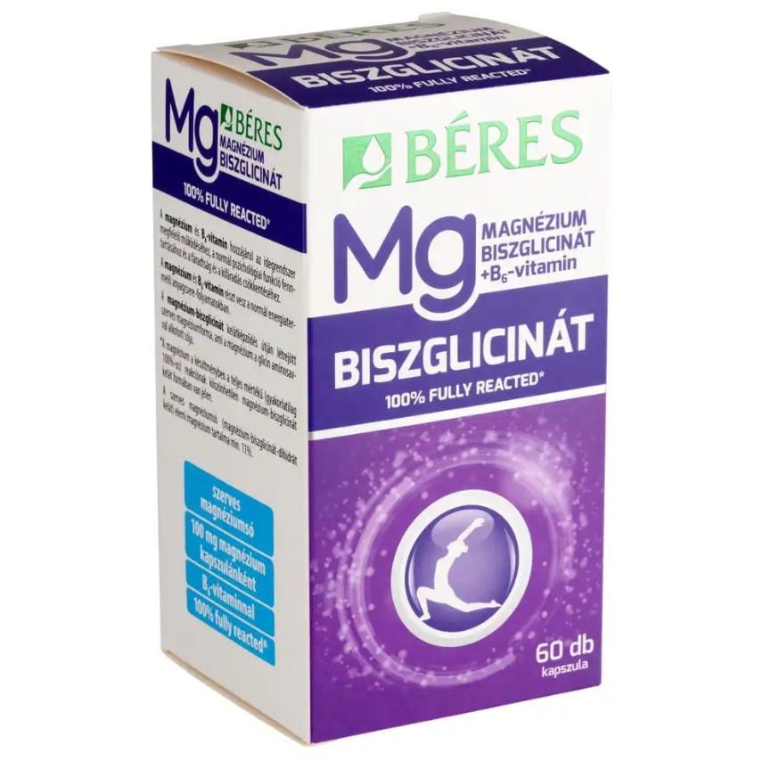 Rossmann - Béres Magnézium-biszglicinát+B₆ kapszula (60 db) 3699 Ft helyett a GLAMOUR-napok alatt 20% kedvezménnyel 2959 Ft.