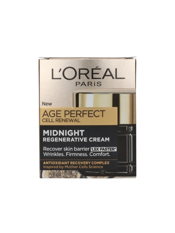 Age Perfect Midnight éjszakai krém L'ORÉAL PARIS 6499 Ft/50 ml (129,98 Ft/1 ml) a Rossmann üzleteiben és online, GLAMOUR kuponnal, 30% kedvezménnyel 4549,3 Ft 