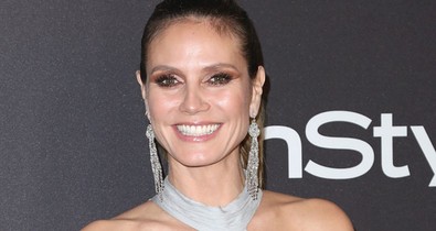 A legmerészebb Golden Globe ruha: Heidi Klum mellét csak egy szalag takarta