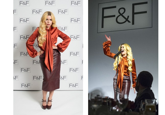 Paloma Faith már a következő F&F kollekció kulcsdarabjaiban érkezett a bemutatóra