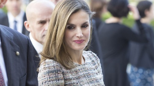 A spanyol királyné, Letícia a Budapest kiállítás megnyitóján is gyönyörű volt