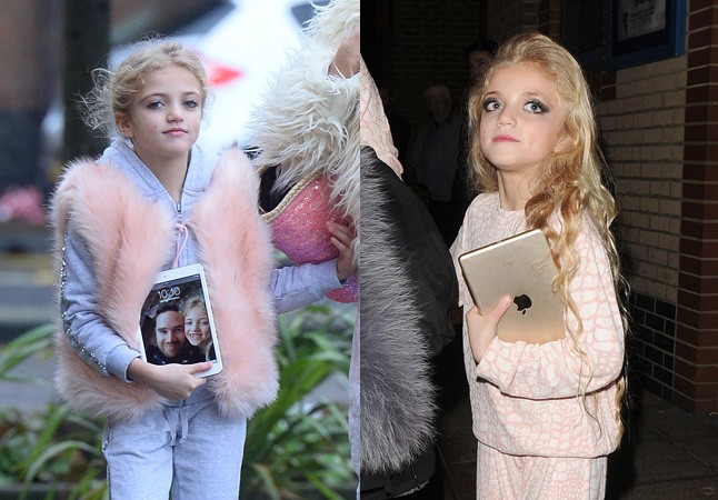 Mindenki kiakadt a sztár durván kisminkelt 8 éves kislányán